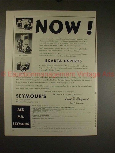 1955 ihagee exakta exa and - vx,,