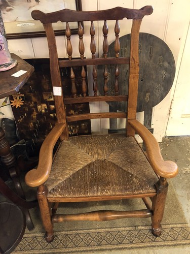 Antique rush seated lancashire - rush,