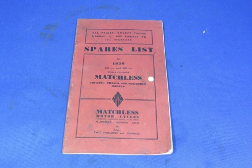 Matchless 1956 g80cs g80c - matchless,