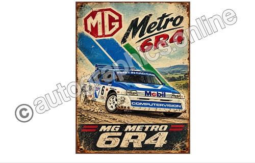 Metro 6r4 sign retro old - 6r4,