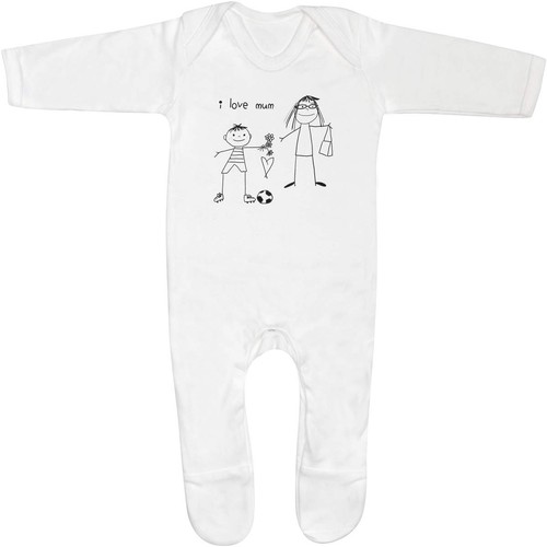 Love mum baby romper - mum',