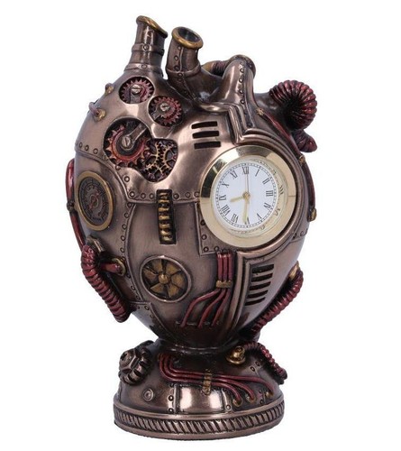 Steampunk heart small - heart, clock