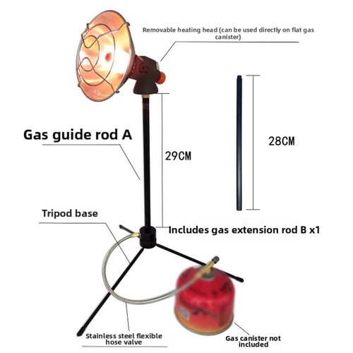 Adjustable portable gas heater - gas,