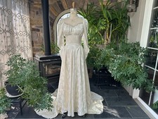 Vintage 1940s Ivory Embossed