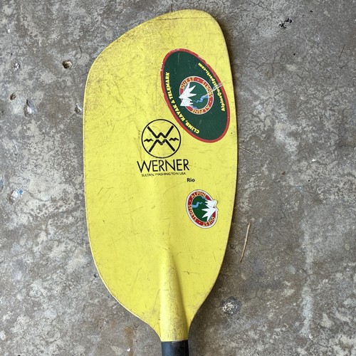 Werner rio kayak paddle yellow - werner,