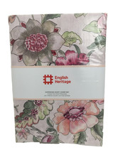 M&S X English Heritage Piccadilly Park Bedset Pink Mix Super King New F1