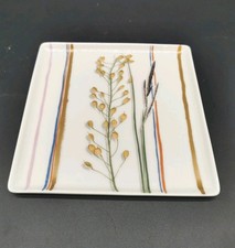 Christian Tortu Raynaud Limoges Nature Square Porcelain Plate