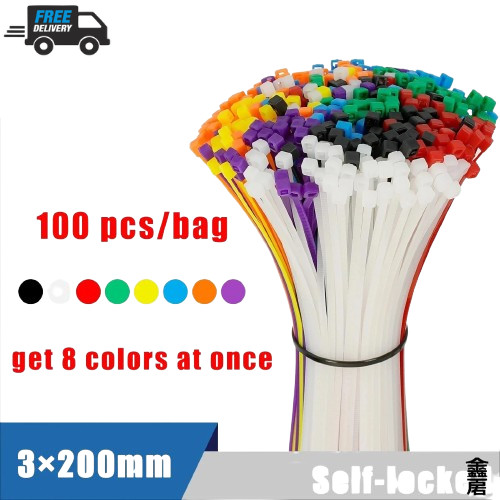 100x assorted cable - assorted, ties