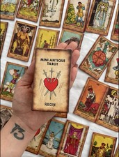 Mini antique tarot cards - antique,