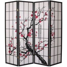 4, 6, 8 Panel Plum Blossom