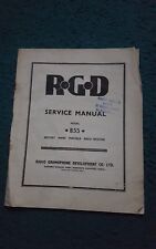 SERVICE MANUAL - RGD BATTERY / MAINS  PORTABLE VALVE RADIO MODEL B55