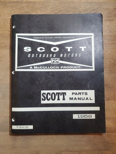 1958 scott mcculloch outboard - 1958,