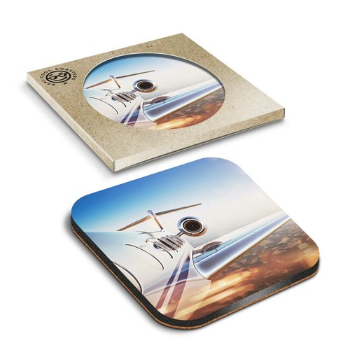 Boxed square coasters - boxed,