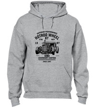 HOTROD WHEEL CUSTOM HOODY HOODIE COOL CAR DESIGN GIFT FOR DAD MOTORBIKE CARS