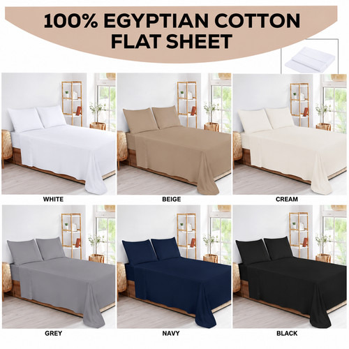 Flat sheets 400 egyptian - flat,
