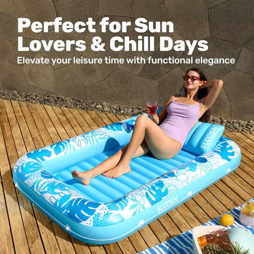 Inflatable tanning lounger - inflatable,