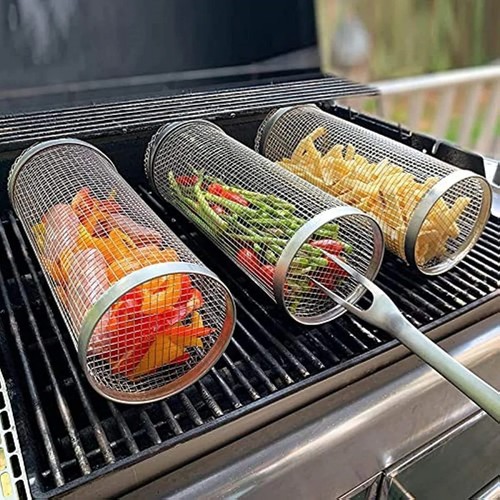 1pc bbq basket - 1pc, steel
