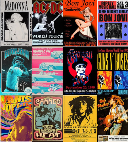 Music signs metal rock - signs,