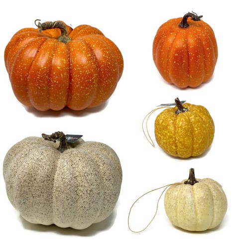 Artificial pumpkin with rustic - with,