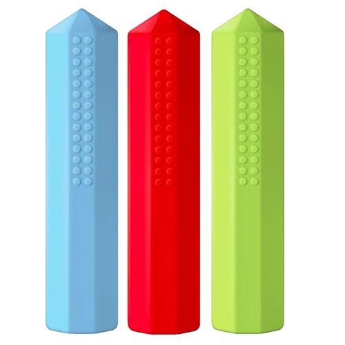 3pcs chewable pencil toppers - 3pcs,