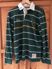 South Africa Shirt mens LARGE Polo Canterbury Rugby Union Springboks Size M