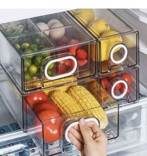 Unikon 1 Large Refrigerator Drawer Storage Box White 