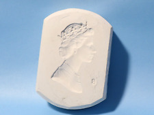 Elizabeth II Bust Sprig Medallion Mould F Brookes Wedgwood Potter 1970s #WF30