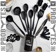 23Pcs Silicone Nonstick Cookware Kitchenware Utensil Set Measuring Serving Spoon