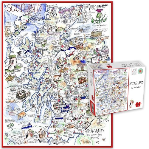 Comical map scotland 1000 - of,
