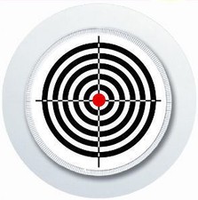 SHOOTING TARGET CAR TAX DISC HOLDER REUSABLE PARKING PERMIT HOLDER