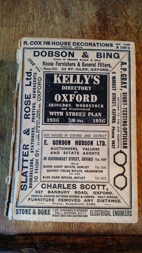 1936 kelly directory - 1936, kelly's