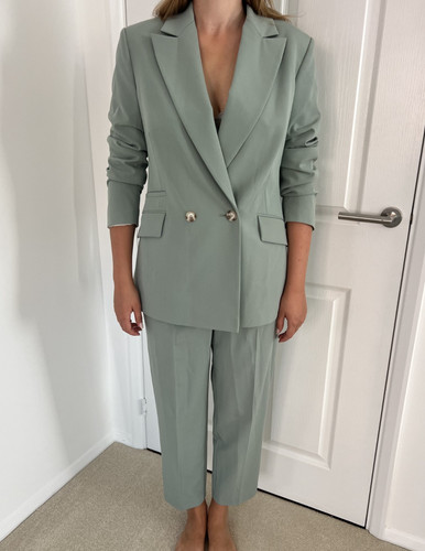 Topshop sage green trouser - green,