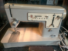 Vintage Singer 447 Electric Sewing Machine with Power/Pedal For Parts No Case