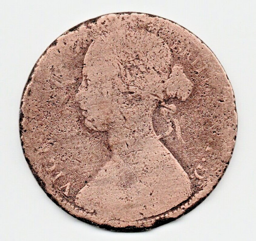 1865 victorian penny - 1865, penny.