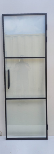 Single door hinged aluminium - door,