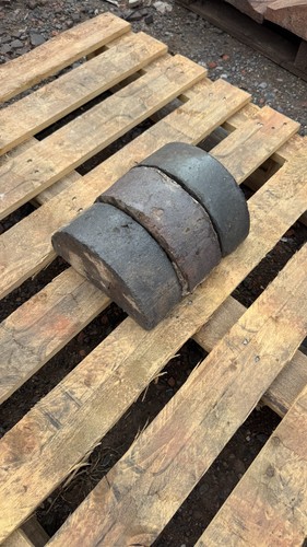 Reclaimed blue half round - half, clay