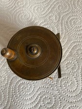 Antique Brass Fishing Reel - 2