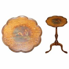 STUNNING HAND PAINTED MAHOGANY