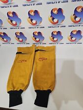 Leather Welders Welding Gardening Gardeners Glazing Safety PPE Sleeves pair Vat