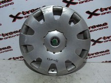 SKODA OCTAVIA MK2 2004-2013 15" WHEEL TRIM HUB CAP - SINGLE 1U0601147G -XBWC0026