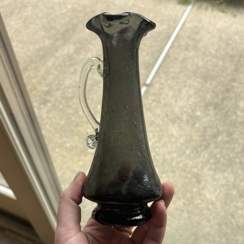 Vintage smoke gray crackle - smoke,