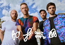 Coldplay Signed Autograph 6X4 PHOTO Pre Print Music