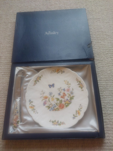 Aynsley cottage garden plate - cottage,