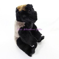 Large Gorilla Plush by Ark. Soft toy animal teddy. Wildlife Christmas gift. Xmas