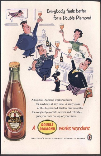 Double diamond beer - diamond, vintage