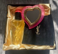 Yves Saint Laurent YSL Paris Valentine’s Day Gift Set + Rare Heart Shaped Mirror