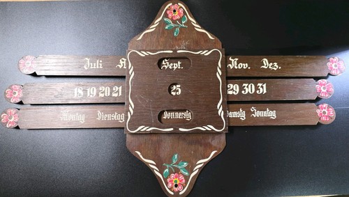 Vintage 70s german wood folk - 70s,