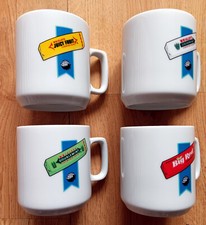 Wrigley's Chewing Gum - Set of 4 ceramic Coffee Mugs - Rare