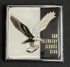 CAR RECOVERY SERVICE CLUB VINTAGE MOTOR VEHICLE BADGE EMBLEM INSIGNIA BOXED
