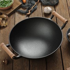 Large Cast Iron Induction Wok